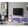 Bowery Hill Modern Wood Storage 60-Inch TV Stand in White