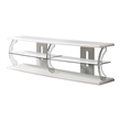 Bowery Hill Modern Wood Storage 60-Inch TV Stand in White
