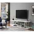 Bowery Hill Modern Wood Storage 60-Inch TV Stand in White