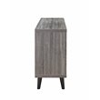 Bowery Hill Mid-century Wood 7-Shelf TV Stand in Gray