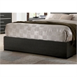Bowery Hill Contemporary Wood Queen Panel Bed with LED Lights in Gray