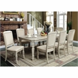 Bowery Hill Wood Dining Table with Leaf in Antique White