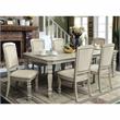 Bowery Hill Wood Dining Table with Leaf in Antique White