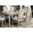 Bowery Hill Wood Dining Table with Leaf in Antique White