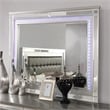 Bowery Hill 7-Drawer Contemporary Solid Wood Dresser in Silver