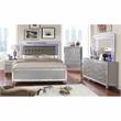Bowery Hill 7-Drawer Contemporary Solid Wood Dresser in Silver