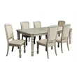 Bowery Hill Transitional Wood 7-Piece Dining Set in Antique White