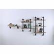 Bowery Hill Modern Wood 3-Tier Wall Display Shelf in Natural