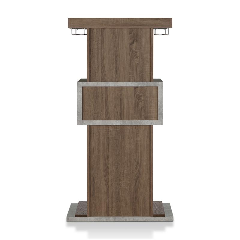 Bowery Hill Modern Wood Multi-Storage Buffet in Chestnut Brown