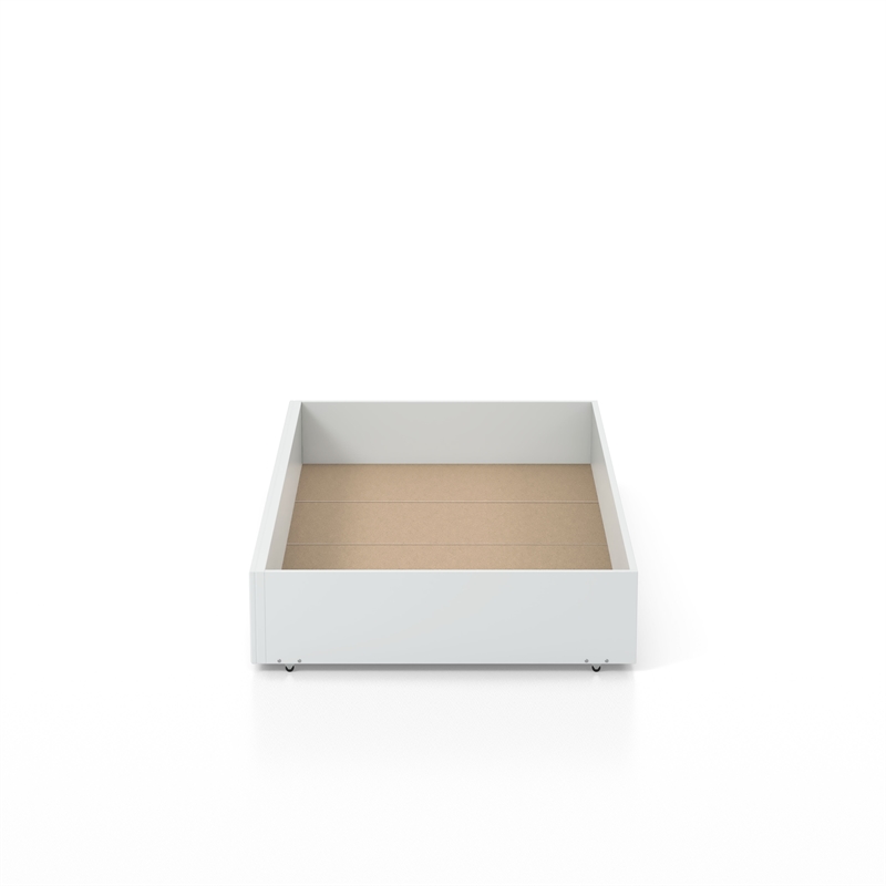 Bowery Hill Transitional Solid Wood/Wood Veneer/MDF Trundle in White