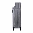 Bowery Hill Contemporary Wood 5-Shelf Shoe Cabinet in Distressed Gray