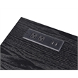 Bowery Hill Contemporary Metal Writing Desk with USB Port in Black