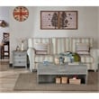 Bowery Hill Rustic Wood Storage Coffee Table in Vintage Gray