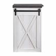 Bowery Hill Transitional Wood Expandable Home Bar in White Oak