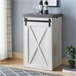 Bowery Hill Transitional Wood Expandable Home Bar in White Oak
