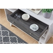 Bowery Hill Mid-Century Wood Multi-Storage Buffet in White Oak