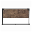 Bowery Hill Contemporary Metal Full Platform Bed in Brown/Dark Brown