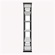 Bowery Hill Industrial Metal 58-Inch Bookcase in Antique Gray