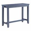 Bowery Hill Wood Antique Blue Counter Height Dining Set Rectangular 48