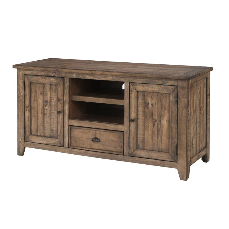 Bowery Hill Coastal Solid Wood TV Stand for TVs up to 60