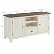 Bowery Hill Coastal Wood TV Stand for TVs up to 60