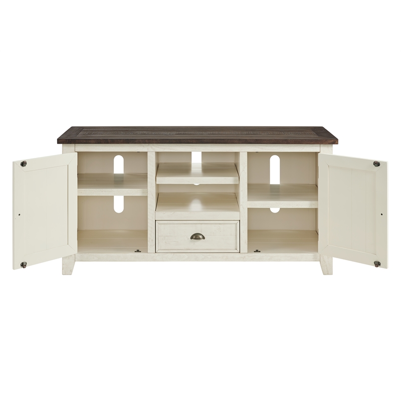 Bowery Hill Coastal Wood TV Stand for TVs up to 60