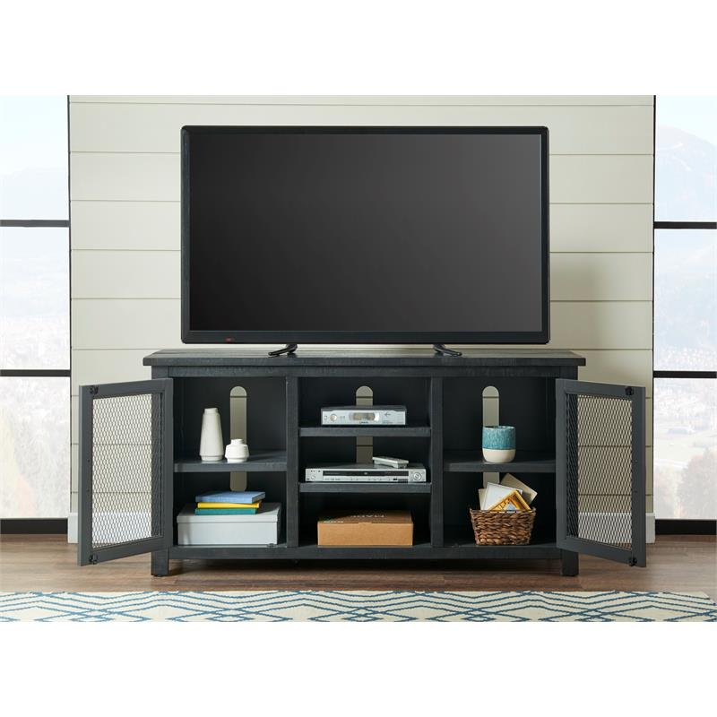 Bowery Hill Farmhouse Solid Wood TV Stand for TVs up to 60