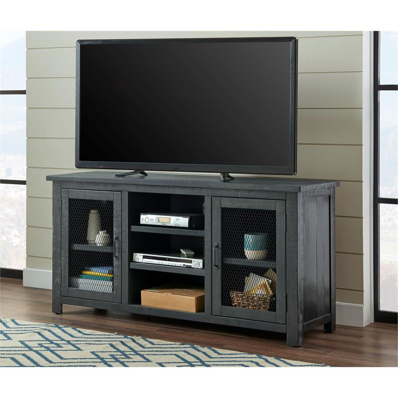 Bowery Hill Farmhouse Solid Wood TV Stand for TVs up to 60