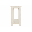 Bowery Hill Farmhouse Solid Wood Sofa Console Table in Antique White