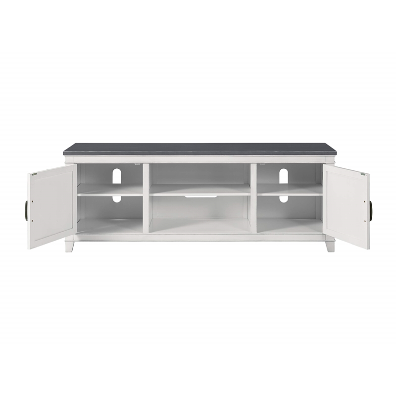 Bowery Hill Coastal Wood TV Stand for TVs up to 70