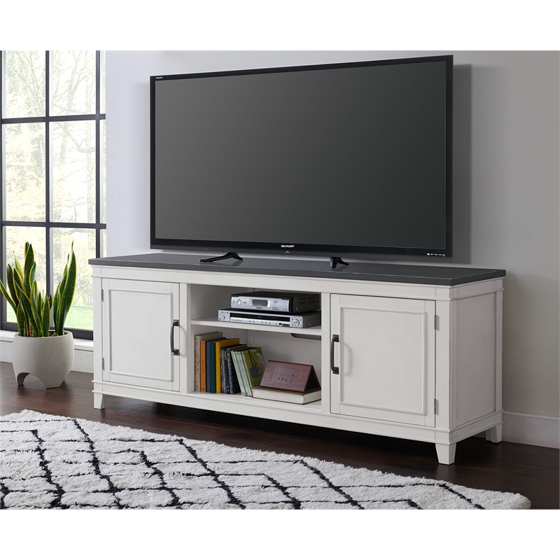 Bowery Hill Coastal Wood TV Stand for TVs up to 70