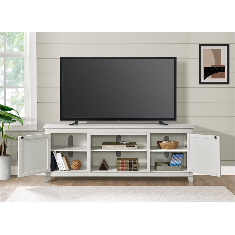 Bowery Hill Coastal Wood TV Stand for TVs up to 70