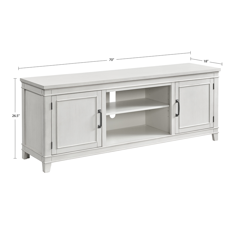 Bowery Hill Coastal Wood TV Stand for TVs up to 70