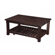 Bowery Hill Barn Door Solid Wood Coffee Table Espresso
