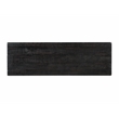 Bowery Hill Farmhouse Barn Door Solid Wood Sofa Console Table in Antique Black