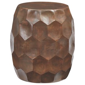 bowery hill contemporary metal stool in copper