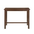 Bowery Hill Contemporary Rubber Wood Table in Chestnut Wire-Brush