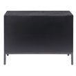 Bowery Hill Contemporary 2 Door Wood Cabinet in Ebony