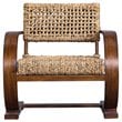 Bowery Hill Contemporary Accent Chair in Natural and Weathered Pecan