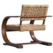 Bowery Hill Contemporary Accent Chair in Natural and Weathered Pecan
