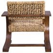 Bowery Hill Contemporary Accent Chair in Natural and Weathered Pecan