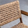 Bowery Hill Contemporary Accent Chair in Natural and Weathered Pecan