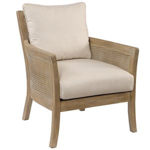 bowery hill contemporary arm chair in off white