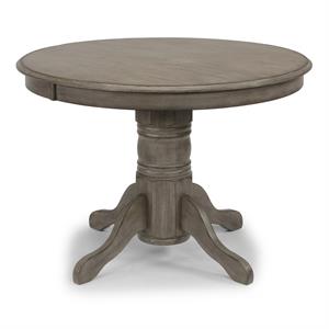 Bowery Hill Traditional Wood Dining Table in Gray