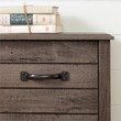 Bowery Hill Traditional Wood Full Bookcase Headboard in Fall Oak