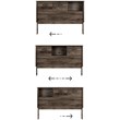 Bowery Hill Traditional Wood Full Bookcase Headboard in Fall Oak
