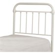Bowery Hill Twin Metal Spindle Panel Headboard in White