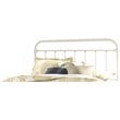 Bowery Hill King Metal Spindle Panel Headboard in White