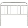 Bowery Hill King Metal Spindle Panel Headboard in White