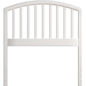 bowery hill twin wooden spindle headboard in white
